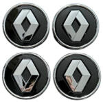 Autohelix Msa Set 4 capace jante aliaj Renault 57 mm , Negru Chrome (GM-K04110912-001)