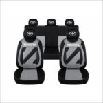AutoHelix MSA Set Huse Scaune Universale Nero Gri Personalizate cu Toyota (NER108820.20)