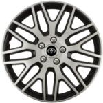AutoHelix MSA Set 4 Capace Roti 15 inchi (R15) Dakar Gri-Negru, Compatibile Cu Toyota (DKRGN76)