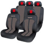 AutoHelix MSA Set Huse Scaune Universale Premium Carguard Personalizate cu Suzuki - Negru/Bej (HLXbej.14)