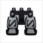 AutoHelix MSA Set Huse Scaune Universale Nero Gri Personalizate cu Alfa Romeo (NER108820.1)