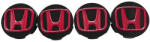 AUTOHELIX MSA Set 4 capace 57mm, HONDA, Negru-Rosu, pentru jante aliaj (iro184)