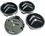 AUTOHELIX MSA Set 4 Capace Jante Aliaj Citroen 60mm, Argintiu/Negru (EMAGLLA-3281)