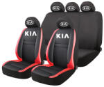 AutoHelix MSA Set Huse Scaune Universale HLX5 Compatibile cu Kia - Negru/Rosu (GROSU8)