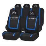 AutoHelix MSA Set Huse Scaune Universale Compatibile cu Citroen - Negru/Albastru (Cit03)