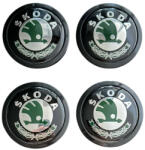 AutoHelix MSA Set 4 capace roti 69mm exterior, 56mm interior Skoda verde compatibil/inlocuitor janta aliaj (maf2777)
