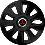 Autohelix MSA Set 4 Capace Roti 16 inchi (R16) Stratos Negru, Compatibile Cu Mitshubisi (STRN44)