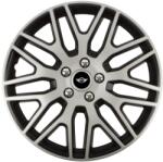 Autohelix MSA Set 4 Capace Roti 15 inchi (R15) Dakar Gri-Negru, Compatibile Cu Mini (DKRGN37)