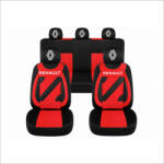 AutoHelix MSA Set Huse Scaune Universale Nero Rosu Personalizate cu Renault Nou (NER108819.14)