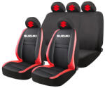 AutoHelix MSA Set Huse Scaune Universale HLX5 Compatibile cu Suzuki - Negru/Rosu (GROSU18)