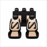 AutoHelix MSA Set Huse Scaune Universale Nero Bej Personalizate cu Audi (NER108816)