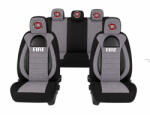 AutoHelix MSA Set Huse Scaune Universale Racing, Gri cu Negru Personalizate cu Fiat (RAC44493.4)