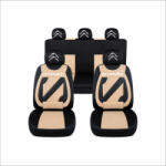 AutoHelix MSA Set Huse Scaune Universale Nero Bej Personalizate cu Citroen (NER108816.1)