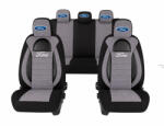 AutoHelix MSA Set Huse Scaune Universale Racing, Gri cu Negru Personalizate cu Ford (RAC44493.5)