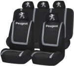 AutoHelix MSA Set Huse Scaune Universale Compatibile cu Peugeot- Negru/Gri (HSAPEUG)