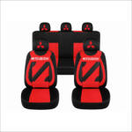 AutoHelix MSA Set Huse Scaune Universale Nero Rosu Personalizate cu Mitsubishi (NER108819.8)