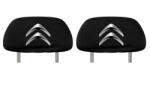 AutoHelix MSA Set 2 huse tetiere negre, pentru gama auto CITROEN (TET6)