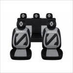 AutoHelix MSA Set Huse Scaune Universale Nero Gri Personalizate cu Renault Nou (NER108820.15)