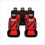 AutoHelix MSA Set Huse Scaune Universale Nero Rosu Personalizate cu Kia (NER108819.7)