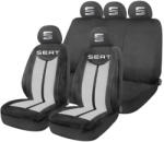 AutoHelix MSA Set Huse Scaune Universale HLX7 Compatibile cu Seat - Negru/Gri (HLX7SE)