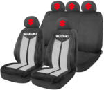 AutoHelix MSA Set Huse Scaune Universale HLX7 Compatibile cu Suzuki - Negru/Gri (HLX7Su)