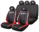 AutoHelix MSA Set Huse Scaune Universale HLX5 Compatibile cu Toyota - Negru/Rosu (GROSU19)