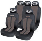 AutoHelix MSA Set Huse Scaune Universale Premium Carguard Personalizate cu Kia - Negru/Bej (HLXbej.6)