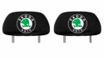 AutoHelix MSA Set 2 huse tetiere negre, pentru gama auto SKODA (TET25)