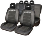 AutoHelix MSA Set Huse Scaune Universale Din Piele Ecologică Si Alcantara Personalizate Cu Dacia Nou, Negre (HLX08649.20)
