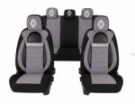 AutoHelix MSA Set Huse Scaune Universale Racing, Gri cu Negru Personalizate cu Renault Nou (RAC44493.14)