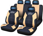 AutoHelix MSA Set Huse Scaune Universale Compatibile cu Ford- Negru/Crem (HSAFRD.2)