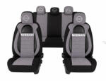 AutoHelix MSA Set Huse Scaune Universale Racing, Gri cu Negru Personalizate cu Nissan Nou (RAC44493.10)