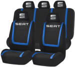 AutoHelix MSA Set Huse Scaune Universale Compatibile cu Seat - Negru/Albastru (Seat1.6)