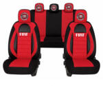 AutoHelix MSA Set Huse Scaune Universale Racing, Visiniu cu Negru Personalizate cu Fiat (RAC44490.4)
