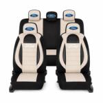 AutoHelix MSA Set Huse Scaune Universale Racing, Bej cu Negru Personalizate cu Ford (RAC44489.5)