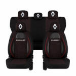 AutoHelix MSA Set Huse Scaune Universale Racing Negru Personalizate cu Renault (RAC44487.13)
