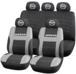 AutoHelix MSA Set Huse Scaune Universale HLX2 Compatibile cu Nissan - Negru/Gri (GROSG11)
