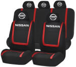 AutoHelix MSA Set Huse Scaune Universale Compatibile cu Nissan - Negru/Rosu (HYU1.5)