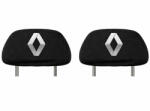 AutoHelix MSA Set 2 huse tetiere negre, pentru gama auto RENAULT (TET30)