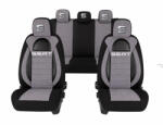 AutoHelix MSA Set Huse Scaune Universale Racing, Gri cu Negru Personalizate cu Seat (RAC44493.15)