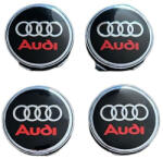 AUTOHELIX MSA Set 4 Capace Jante Aliaj Audi 60mm, Negru (maf696)