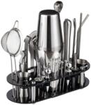 Arvada Kit complet pentru barmani Arvada® ShakerPro MC-YKL23, Suport acrilic, 23 piese, 700/600 ml, dimensiuni 19x12x30.5 CM, Set barman pentru preparare bauturi, Otel inoxidabil (sid904)