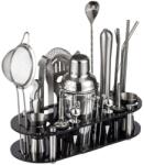 Lewei Kit complet pentru barmani Lewei MC-YKL23, Suport acrilic, 23 piese, 700 ml, dimensiuni 19x12x30.5 CM, Set barman pentru preparare bauturi, Otel inoxidabil (sid643)