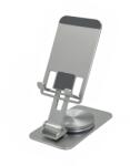 Smarto Suport telefon Smarto H13 rotativ 360°, portabil, de birou, tableta, iPad, reglabil in inaltime si unghi inclinare, pliabil, foarte stabil, aliaj aluminiu premium, silicon antialunecare si protectie, 