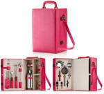 Arvada Set Cocktail Portabil Arvada® ShakerPro, 16 piesec, Otel Inoxidabil, cutie deosebita, multiple Accesorii Barman, Uz Casnic sau proferional, ideal cadou, roz (sid900)