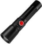 Asafee Lanterna laser Asafee CA125-2 Ultra-Bright, 10w din aluminiu, profesionala, focus ajustabil, acumulator 18650 inclus, rezistenta la apa, incarcare USB, neagra (sid564)
