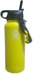 Hydro Flask Sticla de apa Hydro Flask din otel inoxidabil si izolata in vid cu capac, sistem de prindere si pai 946 ml, galbena (sid760)