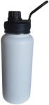 KARRY VESSEL Sticla termoizolanta sport, drumetii, parcuri, perete dublu, 945 ml, fara condens, KARRY VESSEL, otel inoxidabil, alb (sid403)