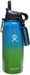 Hydro Flask Sticla de apa Hydro Flask din otel inoxidabil si izolata in vid cu capac, sistem de prindere si pai 946 ml, albastru/verde (sid500)