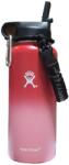 Hydro Flask Sticla de apa Hydro Flask din otel inoxidabil si izolata in vid cu capac, sistem de prindere si pai 946 ml, visiniu/roz (sid501)